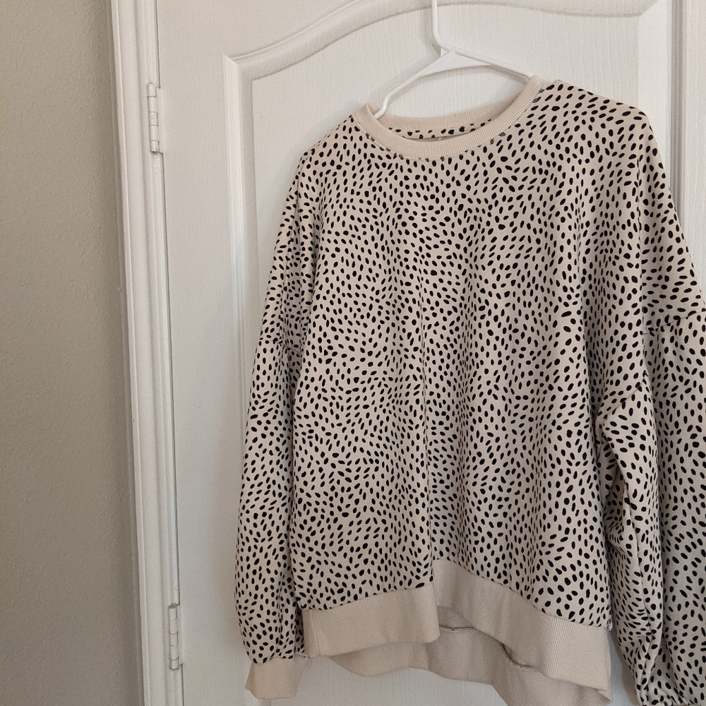 Polka Dot/Minimal Cheetah CALIA Sweater